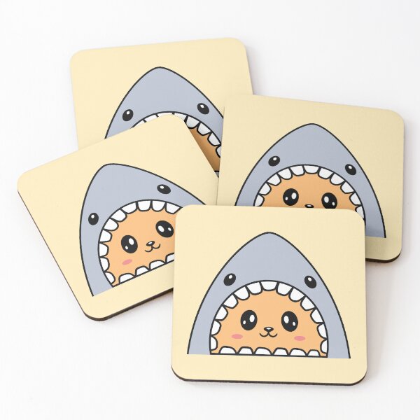 Item preview, Kawaii Cat Disguised Shark Face designed and sold by LittleArij.