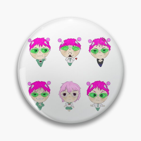 Item preview, Saiki k chibi expressions designed and sold by StreamyTarot.