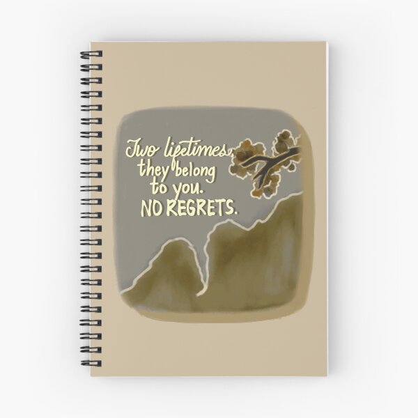 Item preview, Two lifetimes, they belong to you. No regrets. - Erha/2ha quote designed and sold by paperlynx.