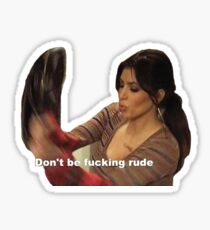 Kim Kardashian Rude Sticker