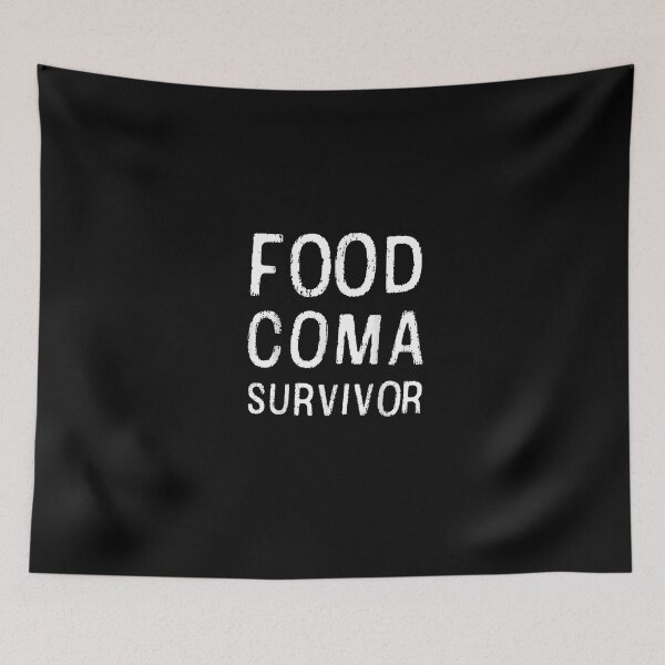 Item preview, Food Coma Survivor Clever Funny Humor Acción de Gracias Camisa designed and sold by BahrkeQuartz.