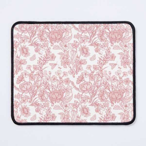 Item preview, Monochrome Pink Flower Pattern designed and sold by H3rron-Arts.