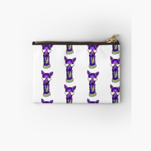 Item preview, cute purple llamma enjoying a matcha bubble tea wearing heart shaped sunglasses cute gift designed and sold by AnanasArt.