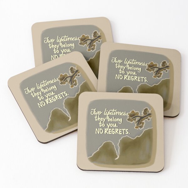 Item preview, Two lifetimes, they belong to you. No regrets. - Erha/2ha quote designed and sold by paperlynx.
