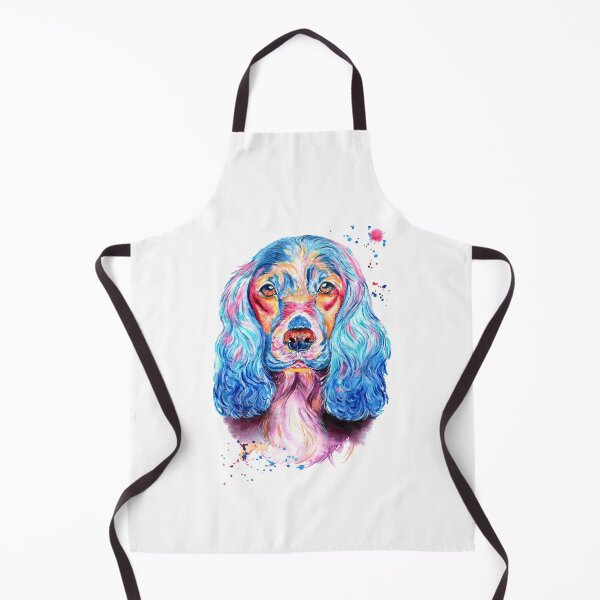Item preview, Colorful English Cocker Spaniel Portrait designed and sold by HappyNoireArt.