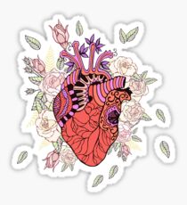 Heart with roses. Sticker