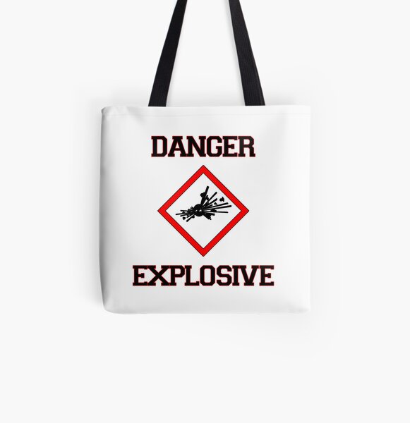 Danger Explosive All Over Print Tote Bag