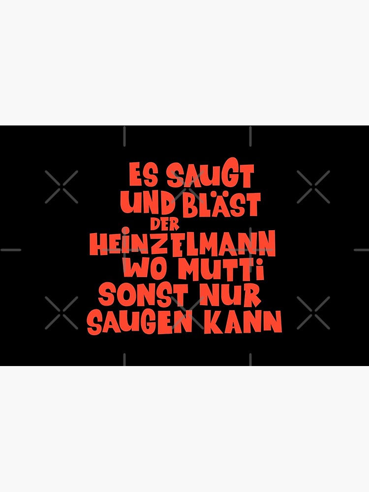 Es Saugt Und Bläst Der Heinzelmann Bedeutung "Loriot - Es saugt und bläst der Heinzelmann" Täschchen von Boogosh