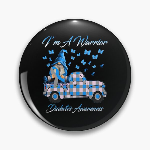 Item preview, Truck Gnomes I’m A Warrior Diabetes Awareness designed and sold by heckforddewey.
