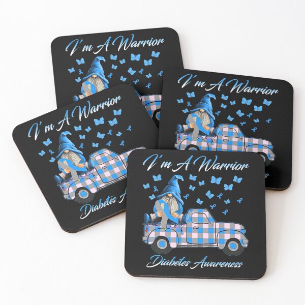 Item preview, Truck Gnomes I’m A Warrior Diabetes Awareness designed and sold by heckforddewey.