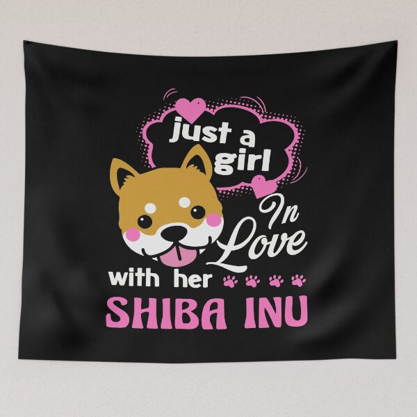 Item preview, Just A Girl In Love With Her Shiba Inu designed and sold by UnknownArtistt.