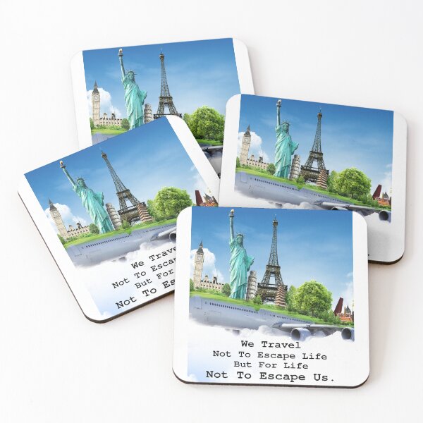 Item preview, We Travel Not To Escape Life But For Life Not To Escape Us designed and sold by diip.
