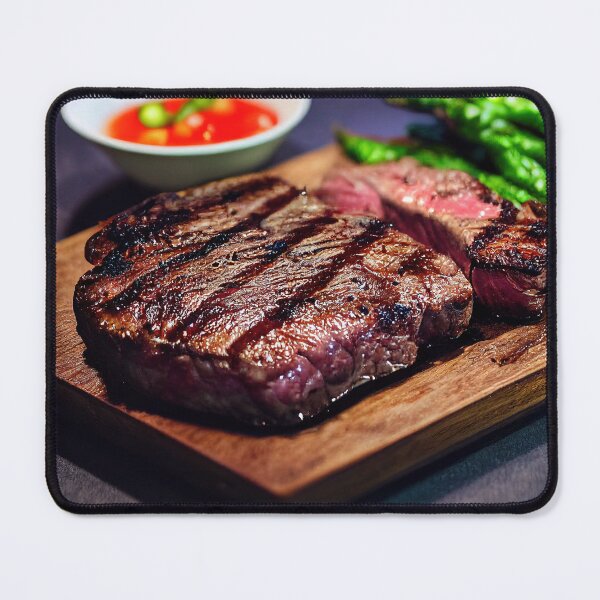 Item preview, Grilled Ribeye Steak Digital Artwork Painting designed and sold by creaitions.