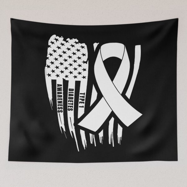 Item preview, Type 1 Diabetes Awareness American Flag Diabetes designed and sold by heckforddewey.