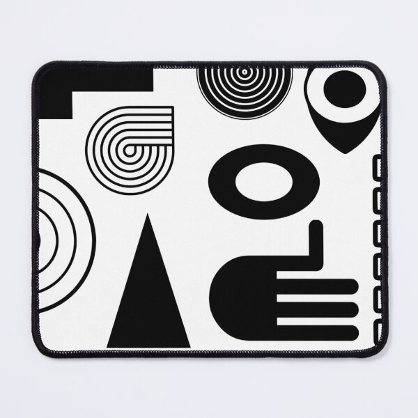 Item preview, Black geometric shapes designed and sold by GoDesign1.