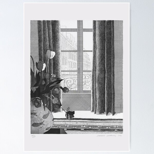 Item preview, David Hockney France Window 1972  designed and sold by schmelera.