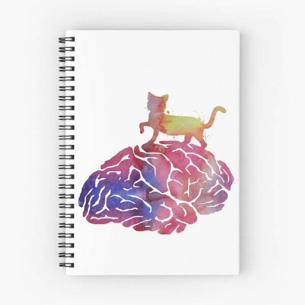 Item preview, A cat walking on a brain designed and sold by TheJollyMarten.