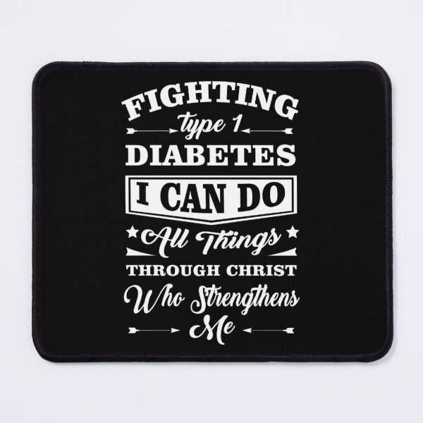 Item preview, Type 1 Diabetes Awareness Gift Fighting Through Christ designed and sold by heckforddewey.
