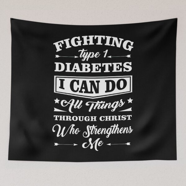 Item preview, Type 1 Diabetes Awareness Gift Fighting Through Christ designed and sold by heckforddewey.