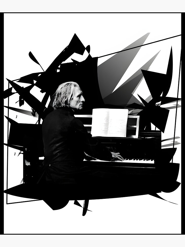 Franz Liszt - Piano King Graphic Premium Matte Vertical Poster sold by ...