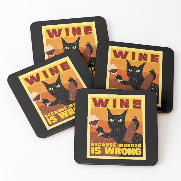 Item preview, Wine, because murder is wrong! Classical T-Shirt designed and sold by NellyShaul.