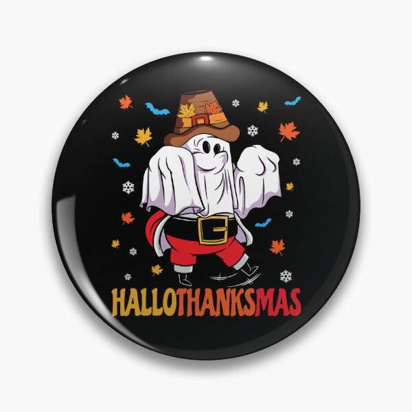 Item preview, Happy Halloween Thanksgiving Christmas HalloThanksMas Santa Ghost designed and sold by Designer-Girl.