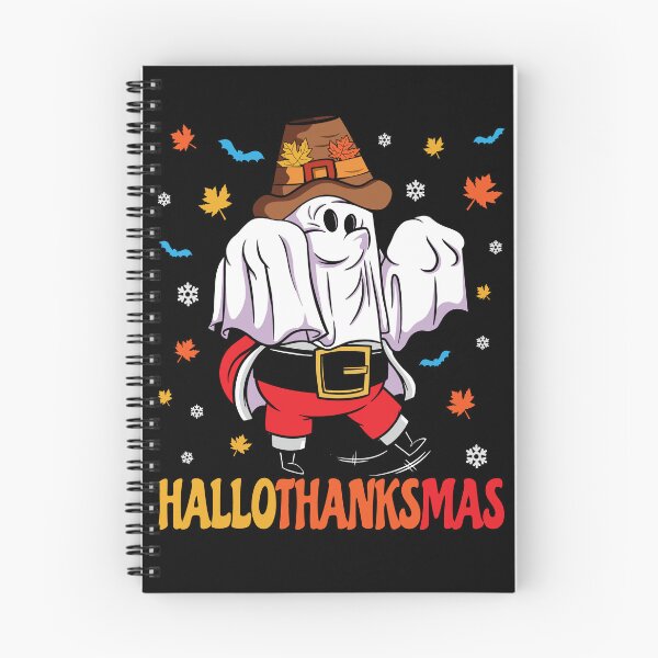 Item preview, Happy Halloween Thanksgiving Christmas HalloThanksMas Santa Ghost designed and sold by Designer-Girl.