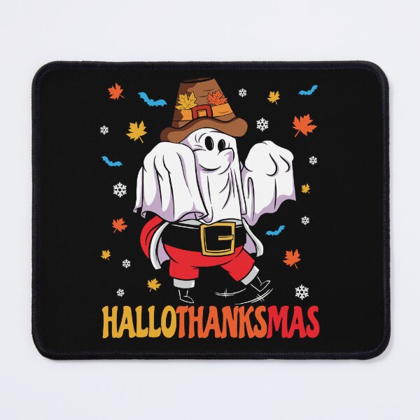 Item preview, Happy Halloween Thanksgiving Christmas HalloThanksMas Santa Ghost designed and sold by Designer-Girl.