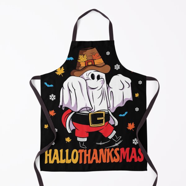 Item preview, Happy Halloween Thanksgiving Christmas HalloThanksMas Santa Ghost designed and sold by Designer-Girl.