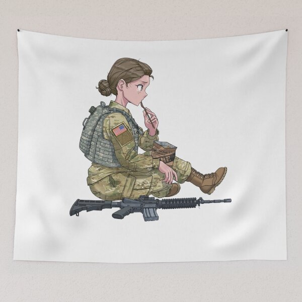Aperçu de l'œuvre Vintage Abstract Military Art Fans Anime Cute Gun Special War Believe In Your créée et vendue par MollySpielvogel.