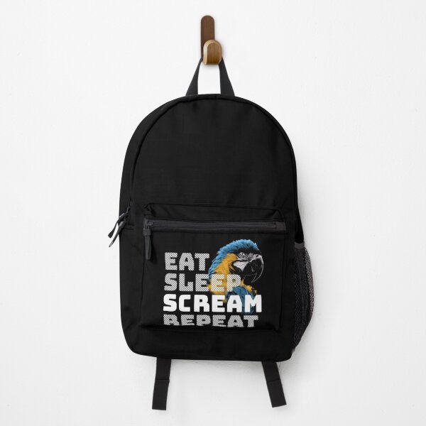 Item preview, Eat Sleep Scream Repeat Macaw Parrot designed and sold by Alienphysique.
