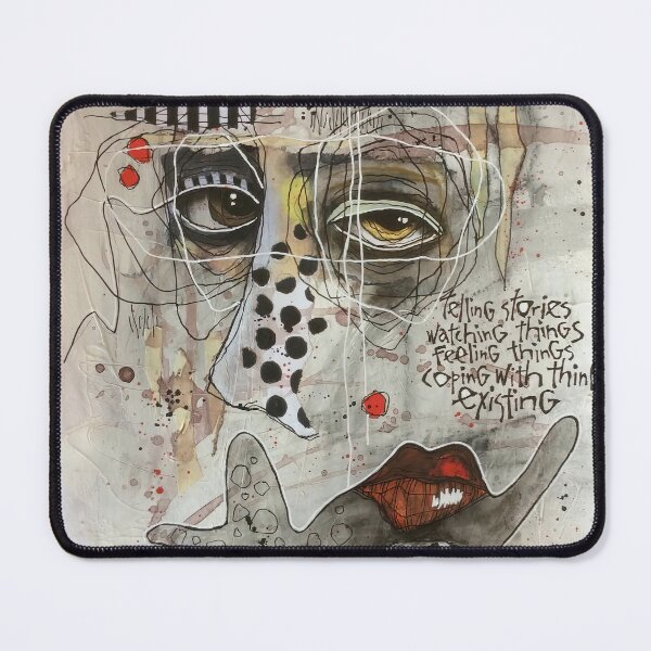 Item preview, The Peace Face Abstract Exhibition designed and sold by OnatahAlgonquin.