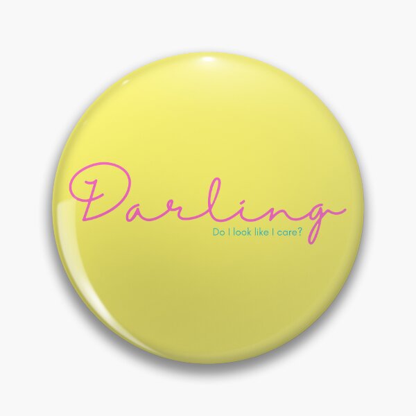 Item preview, Darling, Do I look Like I Care? yellow sarcasm retro vintage quote designed and sold by marie-inks.