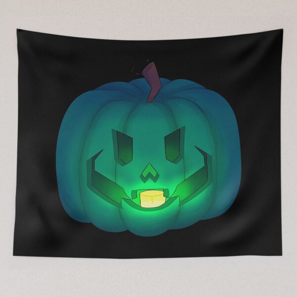 Item preview, Jack-O-Lantern (Teal) designed and sold by SolGalaxyDesign.