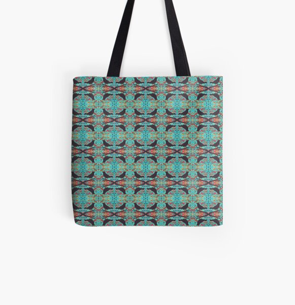 Blackbirds Psychedelic Sky All Over Print Tote Bag