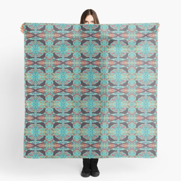 Blackbirds Psychedelic Sky Scarf