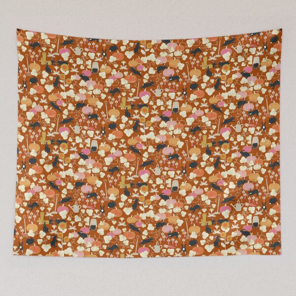 Item preview, Delicious Vegetable Patch - Rust designed and sold by appleyards.