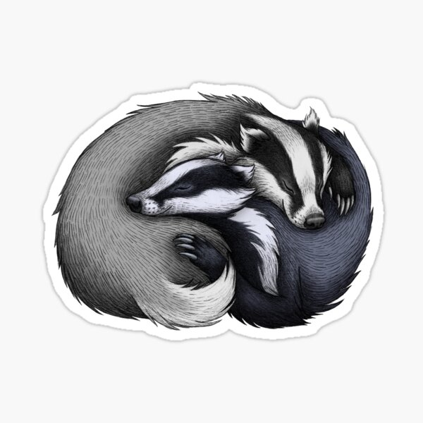 Badger Couple Sticker