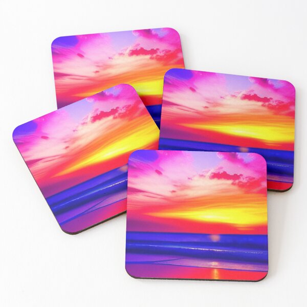 Item preview, EYECATCHING OCEAN SUNSET PURPLE HUED designed and sold by sailorsam1805.