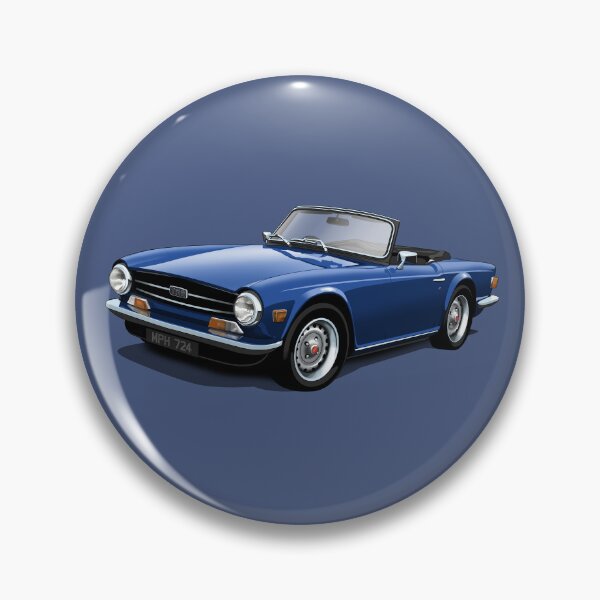 Item preview, Triumph TR6 in dark blue designed and sold by candc-retro.