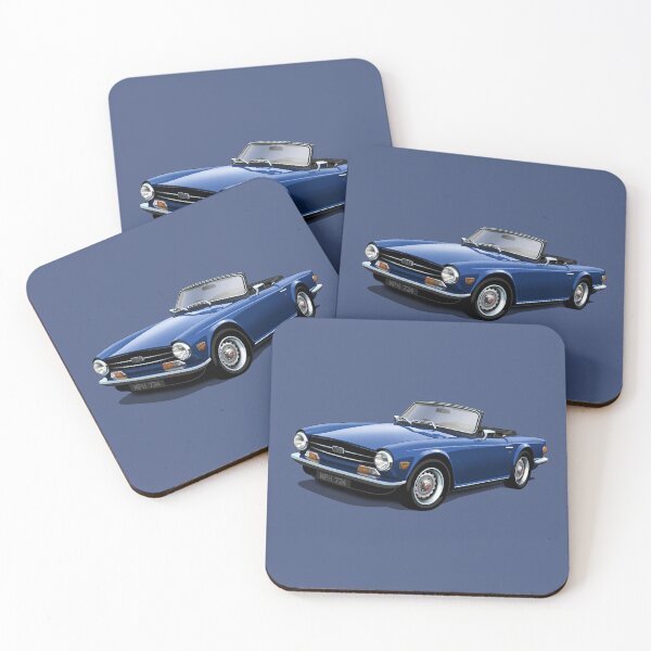 Item preview, Triumph TR6 in dark blue designed and sold by candc-retro.