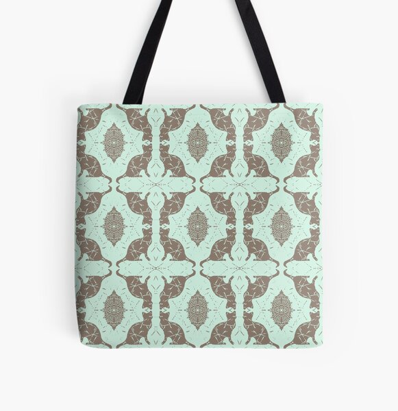 Mint Chocolate Cats All Over Print Tote Bag