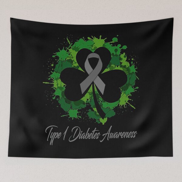 Item preview, Type 1 Diabetes Awareness Happy Patricks Day Gifts Support Type 1 Diabetes Warrior Gifts designed and sold by heckforddewey.