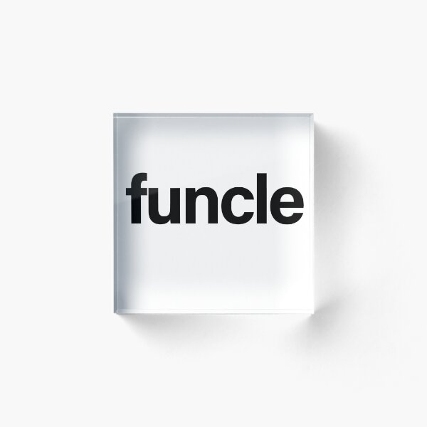 Funcle (Black) Acrylic Block