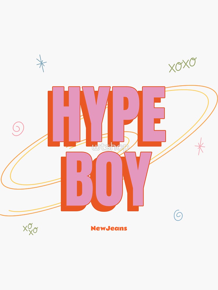 "NewJeans Hype Boy" Sticker for Sale by Redbubble