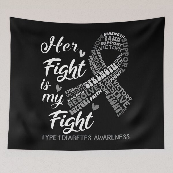 Item preview, Type 1 Diabetes Awareness Her Fight is my Fight designed and sold by heckforddewey.
