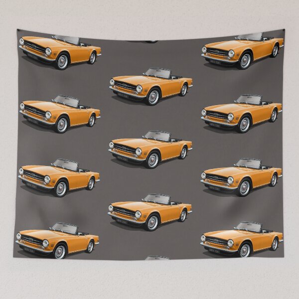 Item preview, Triumph TR6 in orange designed and sold by candc-retro.