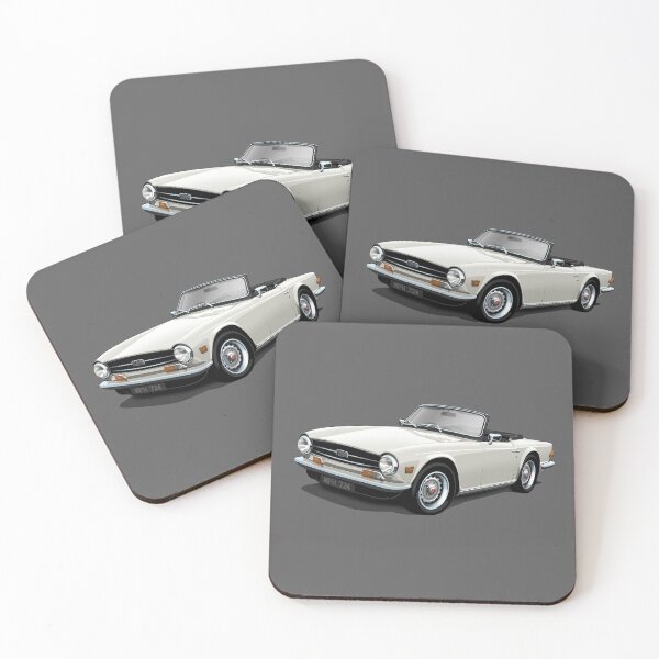 Item preview, Triumph TR6 in white designed and sold by candc-retro.