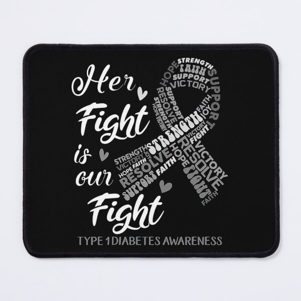 Item preview, Type 1 Diabetes Awareness Her Fight is our Fight designed and sold by heckforddewey.