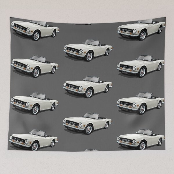 Item preview, Triumph TR6 in white designed and sold by candc-retro.